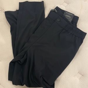 NEW Banana Republic High-Rise AirStretch Pull-On Taper Pant in Black size large